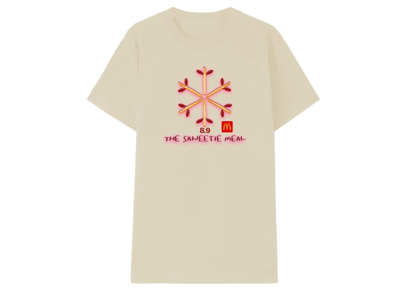 Saweetie Official x McDonalds Snowfry Slim Fit Tee Beige
