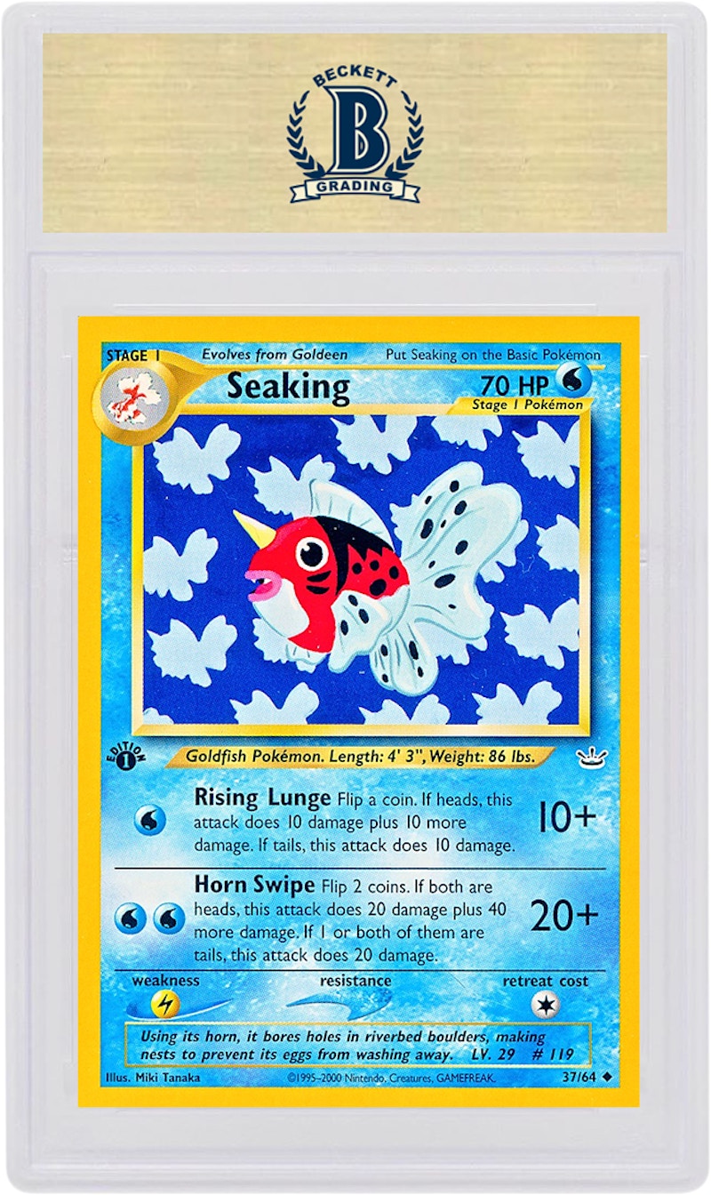 Seaking 2001 Pokemon TCG Neo Revelation 1st Edition #37/64 (PSA or BGS Graded)
