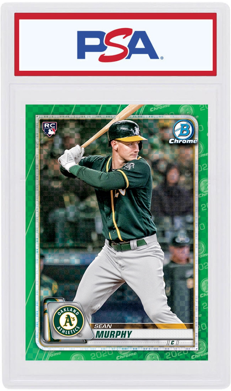 Sean Murphy 2020 Bowman Chrome X Rookie Green X-Fractor /31 #87 (PSA or BGS Graded)