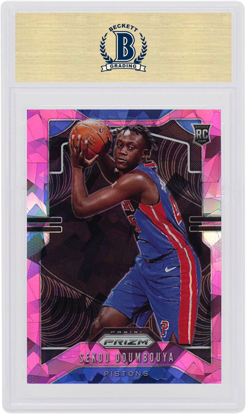 Sekou Doumbouya 2019 Panini Prizm Rookie Pink Ice #261 (PSA or BGS Graded)