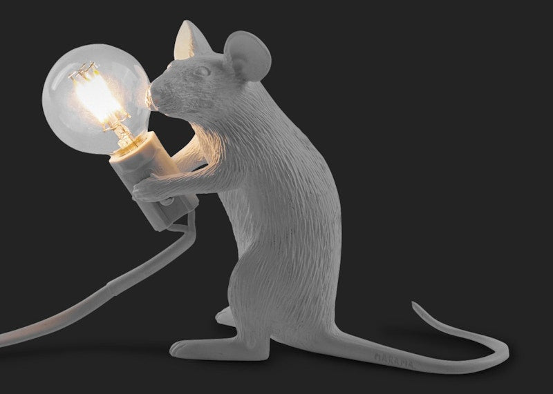 Seletti Mouse Lamp (Sitting Version) White