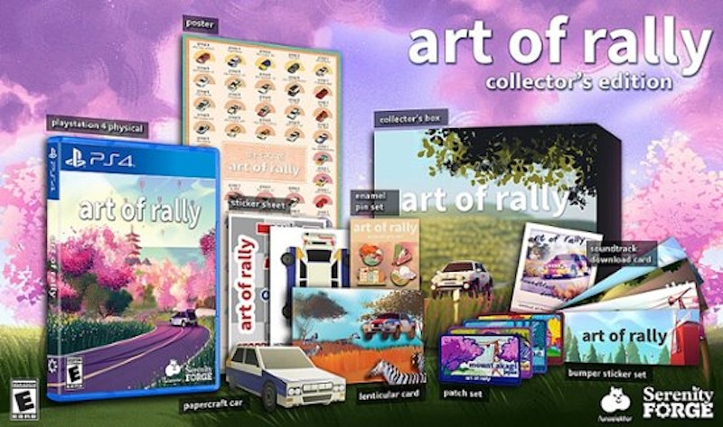 Serenity Forge PS4 art of rally Collector's Edition Video Game Bundle