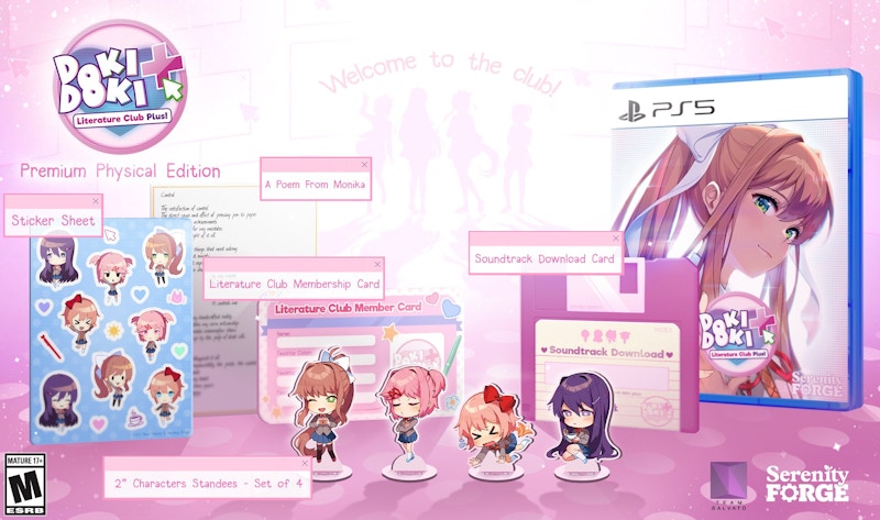 Serenity Forge PS5 Doki Dok Literature Club Plus! Premium Edition Video Game Bundle