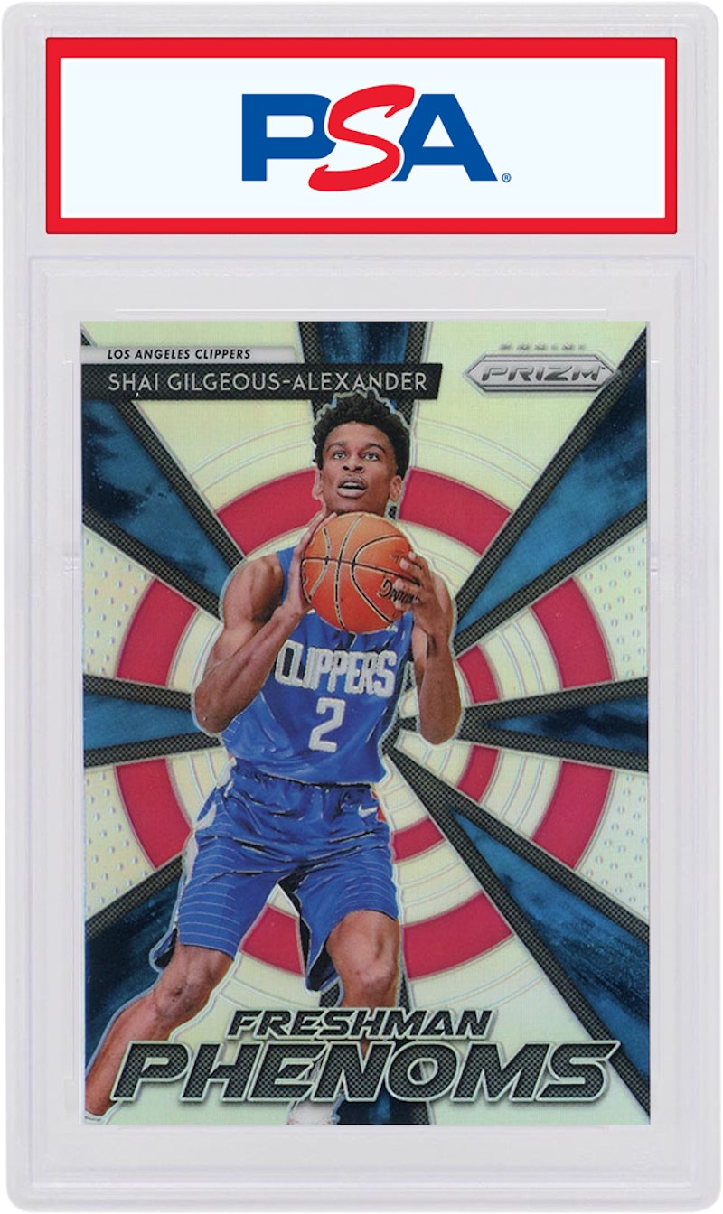 Shai Gilgeous-Alexander 2018 Panini Prizm Rookie Freshman Phenoms Silver #15 (PSA or BGS Graded)