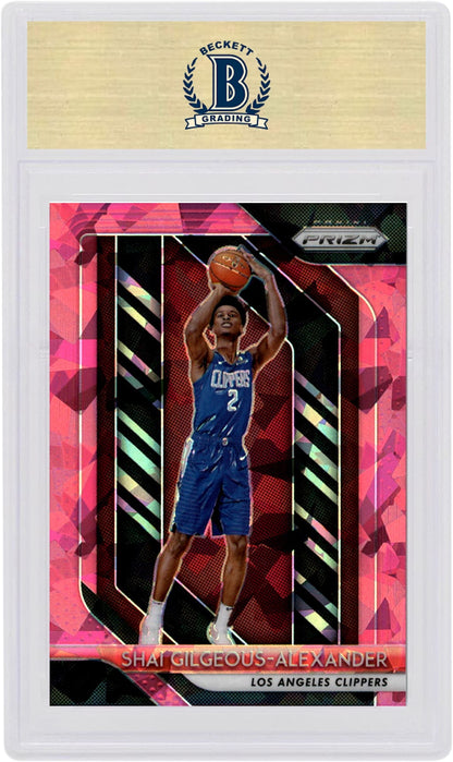 Shai Gilgeous-Alexander 2018 Panini Prizm Rookie Pink Ice #184 (PSA or BGS Graded)