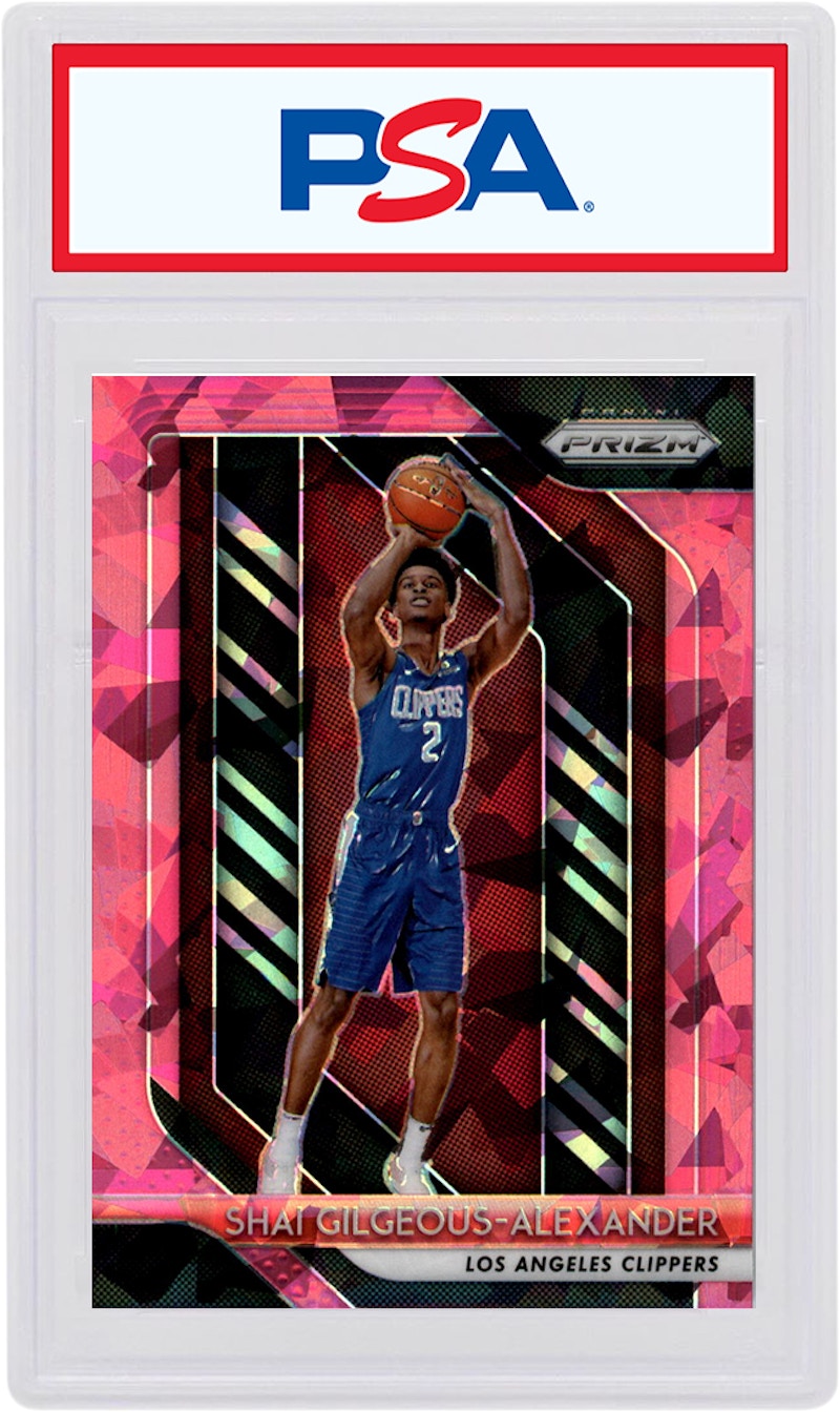 Shai Gilgeous-Alexander 2018 Panini Prizm Rookie Pink Ice #184 (PSA or BGS Graded)
