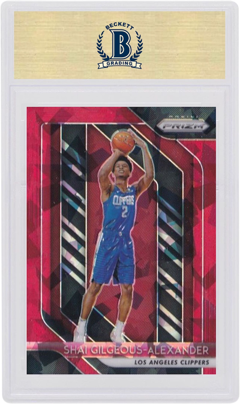 Shai Gilgeous-Alexander 2018 Panini Prizm Rookie Red Ice #184 (PSA or BGS Graded)