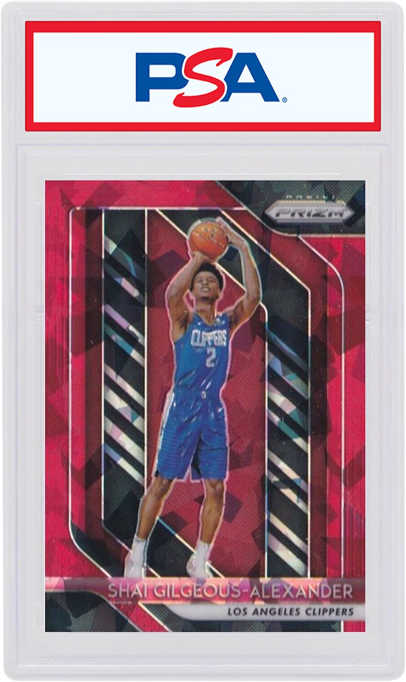 Shai Gilgeous-Alexander 2018 Panini Prizm Rookie Red Ice #184 (PSA or BGS Graded)