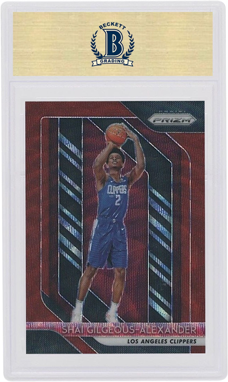 Shai Gilgeous-Alexander 2018 Panini Prizm Rookie Ruby Wave #184 (PSA or BGS Graded)
