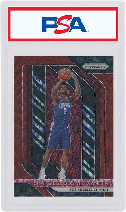 Shai Gilgeous-Alexander 2018 Panini Prizm Rookie Ruby Wave #184 (PSA or BGS Graded)