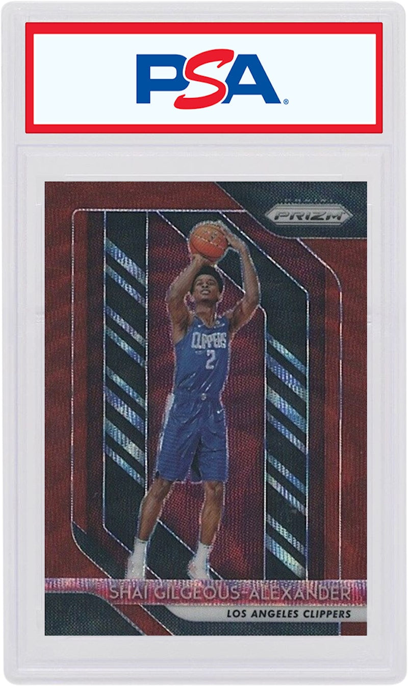 Shai Gilgeous-Alexander 2018 Panini Prizm Rookie Ruby Wave #184 (PSA or BGS Graded)