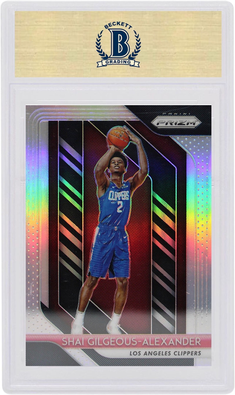 Shai Gilgeous-Alexander 2018 Panini Prizm Rookie Silver #184 (PSA or BGS Graded)