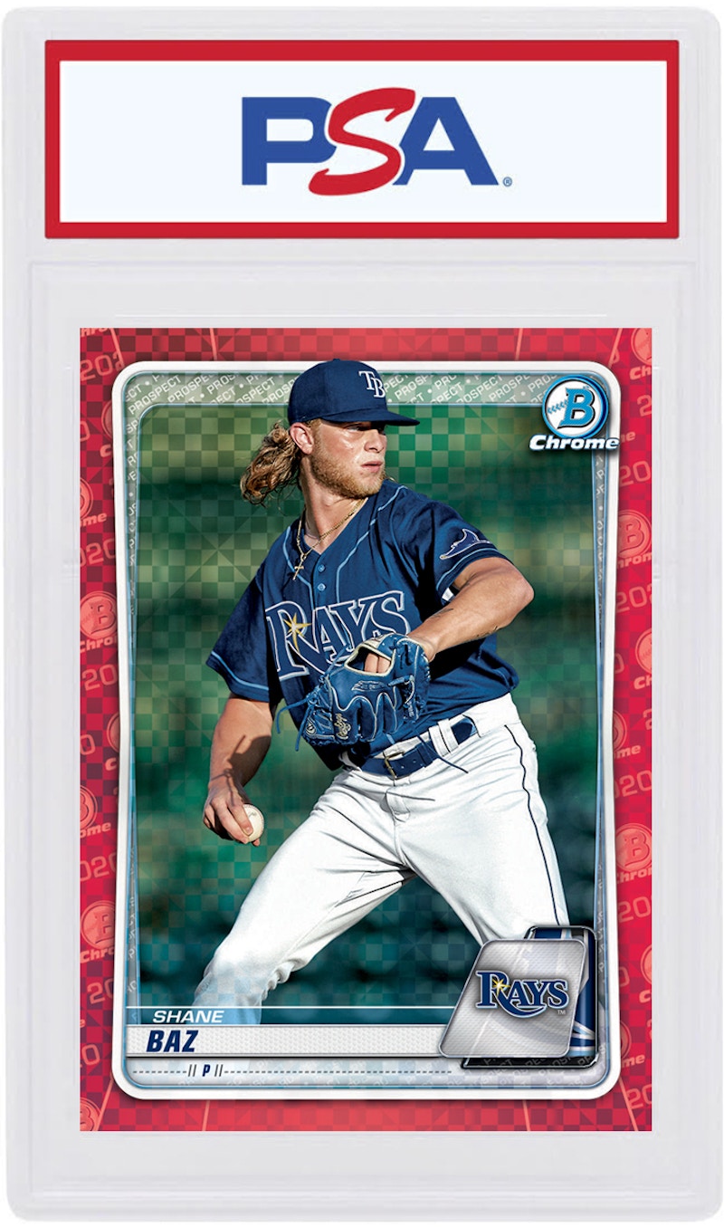 Shane Baz 2020 Bowman Chrome X Red X-Fractor 1/1 #BCP-221 (PSA or BGS Graded)