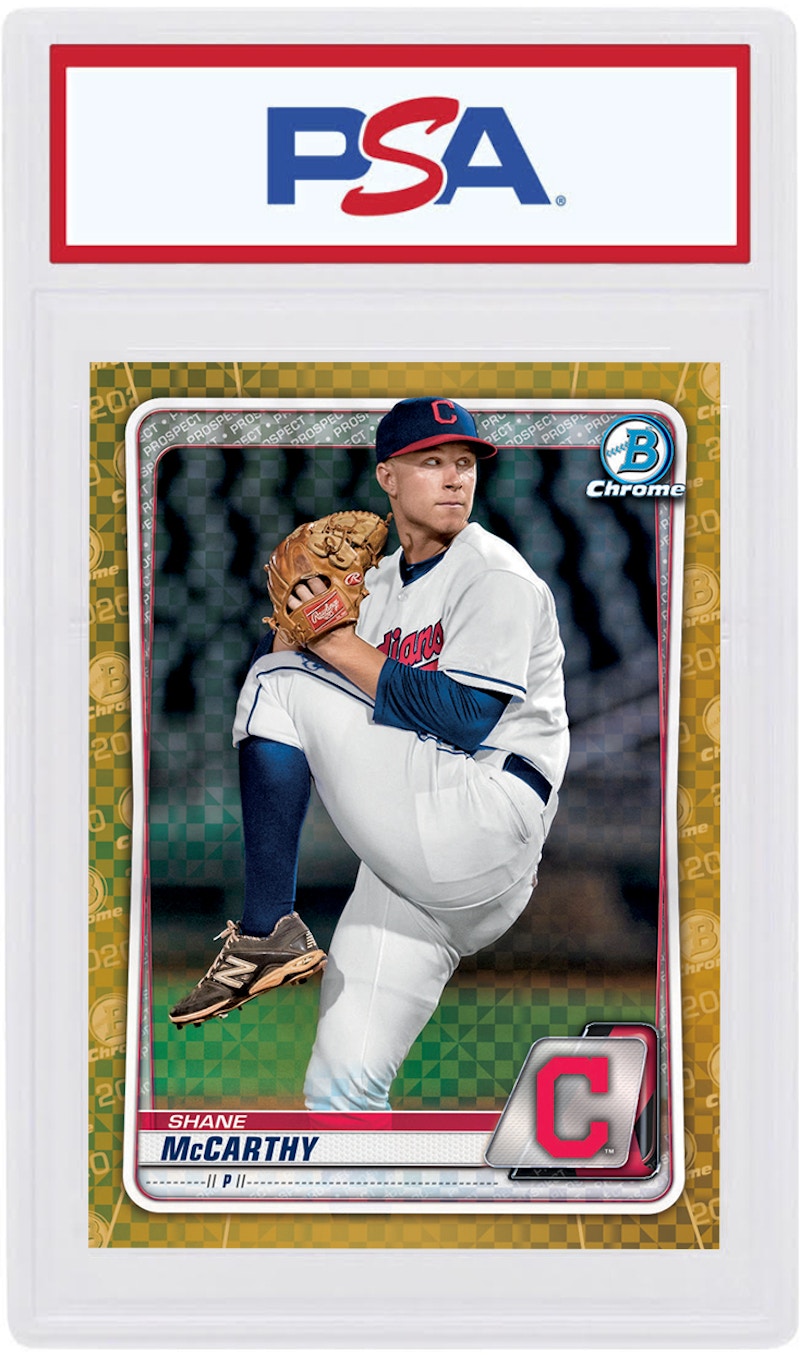 Shane Mccarthy 2020 Bowman Chrome X Gold X-Fractor /3 #BCP-179 (PSA or BGS Graded)