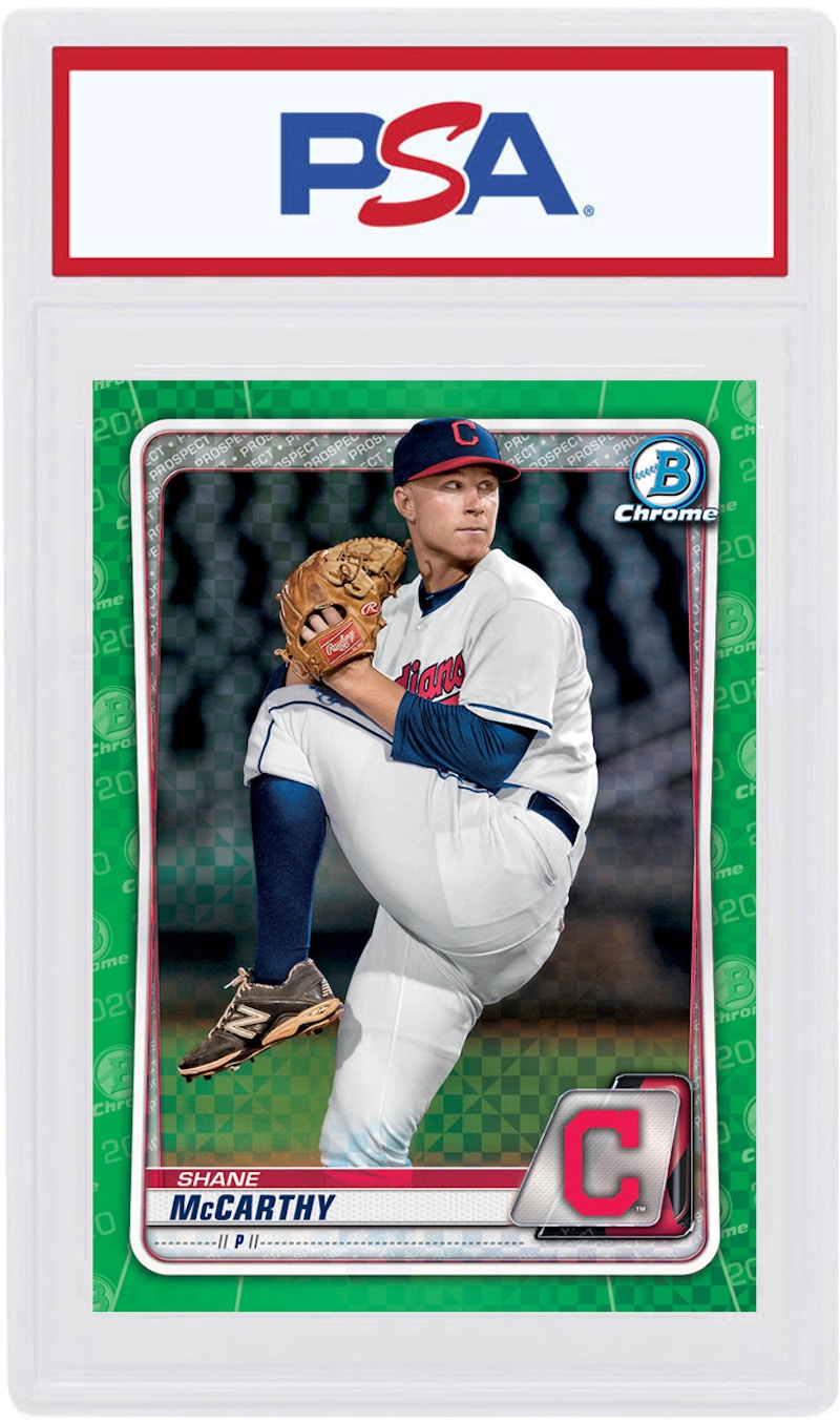 Shane Mccarthy 2020 Bowman Chrome X Green X-Fractor /31 #BCP-179 (PSA or BGS Graded)