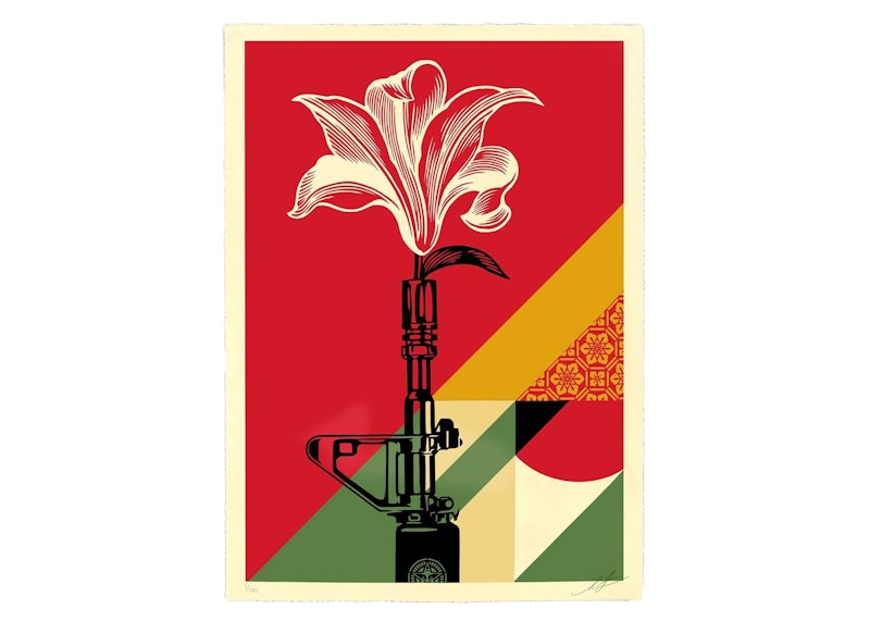 Shepard Fairey AR-15 Lily Portugal Print (Signed, Edition of 100)
