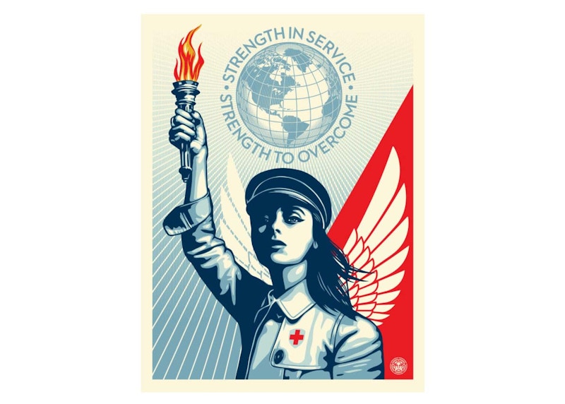 Shepard Fairey Angel of Hope & Strength Print (Signed, Edition of 550)