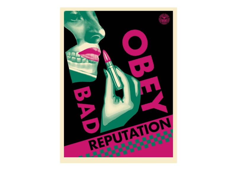 Shepard Fairey Bad Reputation Print Black (Signed, Edition of 350)