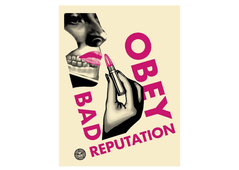 Shepard Fairey Bad Reputation Print Cream (Signed, Edition of 350)