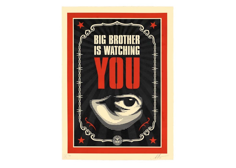Shepard Fairey Big Brother Is Watching You Print (Signed, Edition of 89)