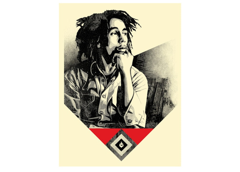 Shepard Fairey Bob Marley Catch A Fire Print Red (Signed, Edition of 200)