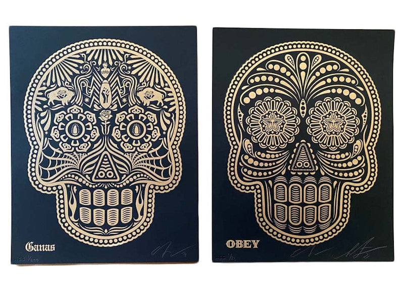 Shepard Fairey & Ernesto Yerena Montejano Obey Set Print (Signed, Edition of 250)