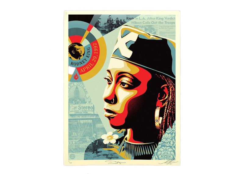 Shepard Fairey Eyes on the King Verdict Print (Signed, Edition of 600)