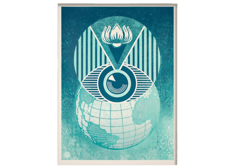 Shepard Fairey Flint Eye Alert Globe Print (Signed, Edition of 450)