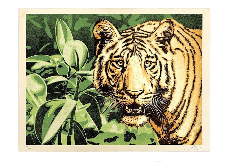 Shepard Fairey Grace and Power Under Pressure Print (Signed, Edition of 300) Green