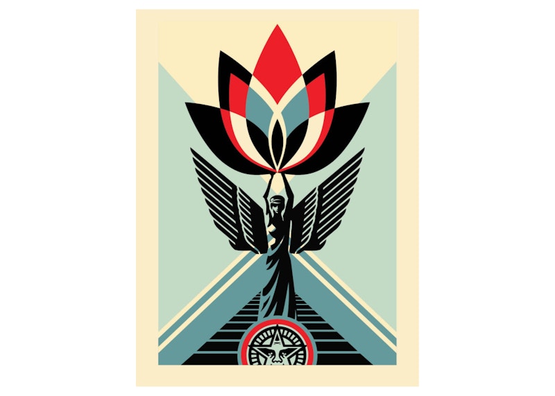 Shepard Fairey Lotus Angel Print (Signed, Edition of 500)
