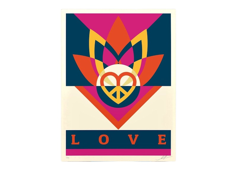 Shepard Fairey Love Lotus Print (Signed, Edition of 550)