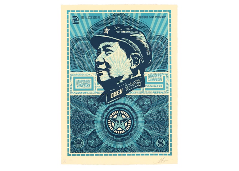 Shepard Fairey Mao Lesser Gods Print (Signed, Edition of 89)