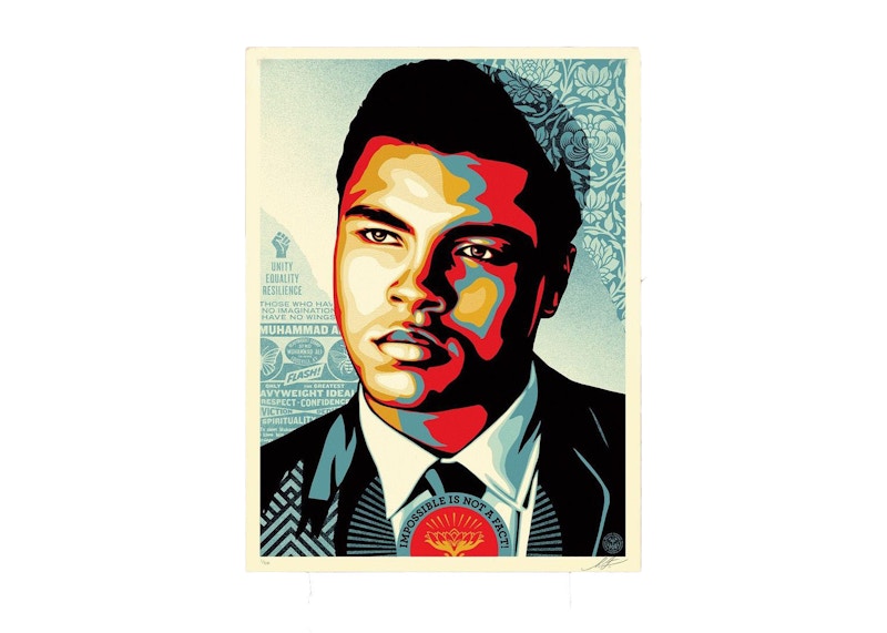 Shepard Fairey Muhammad Ali - Heavyweight Ideals Print (Signed, Edition of 500)