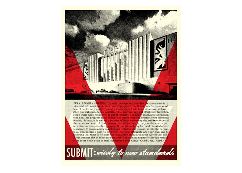 Shepard Fairey Obey Conformity Factory Print Red (Signed, Edition of 300)