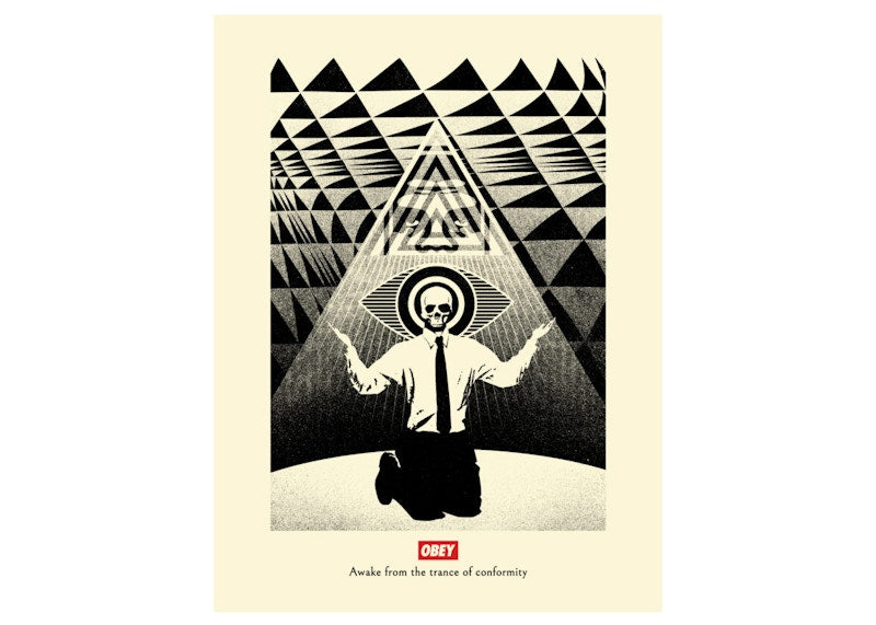Shepard Fairey Obey Conformity Trance Print Black (Signed, Edition of 350)