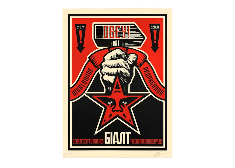 Shepard Fairey Obey Hammer Print (Signed, Edition of 89)