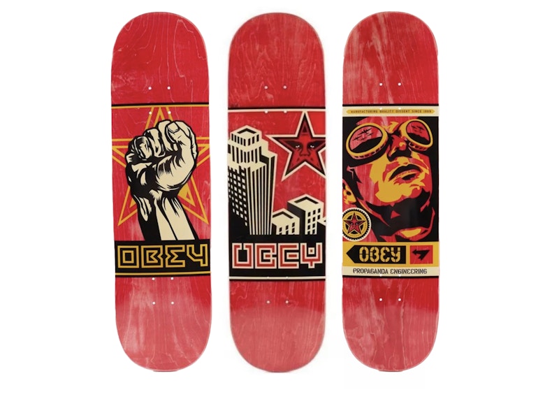 Shepard Fairey Obey Skateboard Deck Set