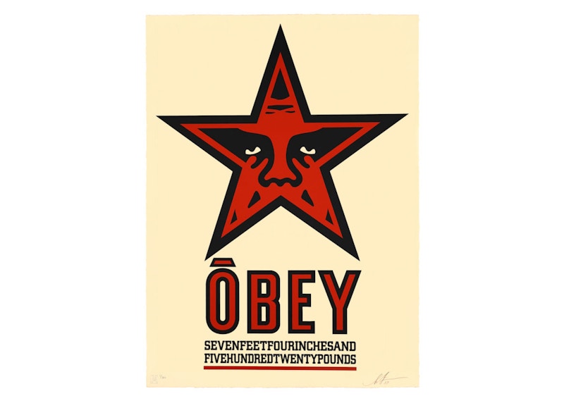 Shepard Fairey Obey Star Large Format Serigraph Print (Signed, Edition of 89)