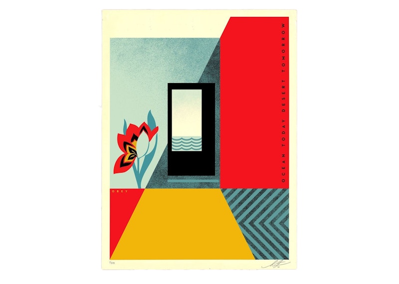 Shepard Fairey Ocean Today Desert Tomorrow Print (Signed, Edition of 375)