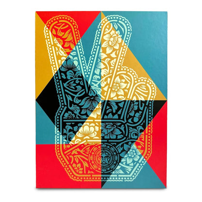 Shepard Fairey Peace Finger Sculpture