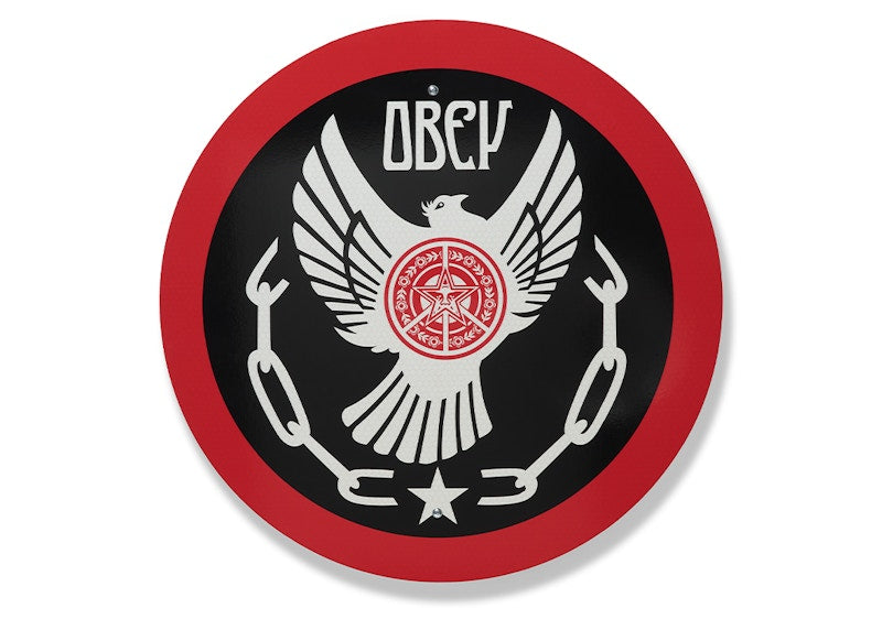 Shepard Fairey Peace & Freedom Dove Metal Street Sign (Signed COA, Edition of 350)