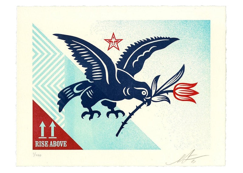 Shepard Fairey Rise Above Bird Print (Signed, Edition of 450)