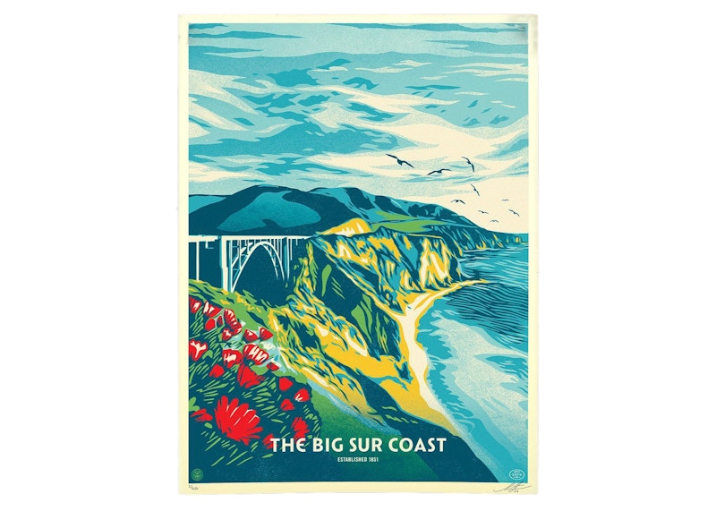 Shepard Fairey This Big Sur Coast Print (Signed, Edition of 600)