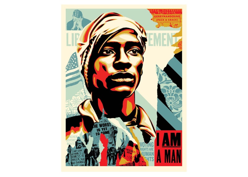 Shepard Fairey Voting Rights Are Human Rights Print (Signed, Edition of 550)