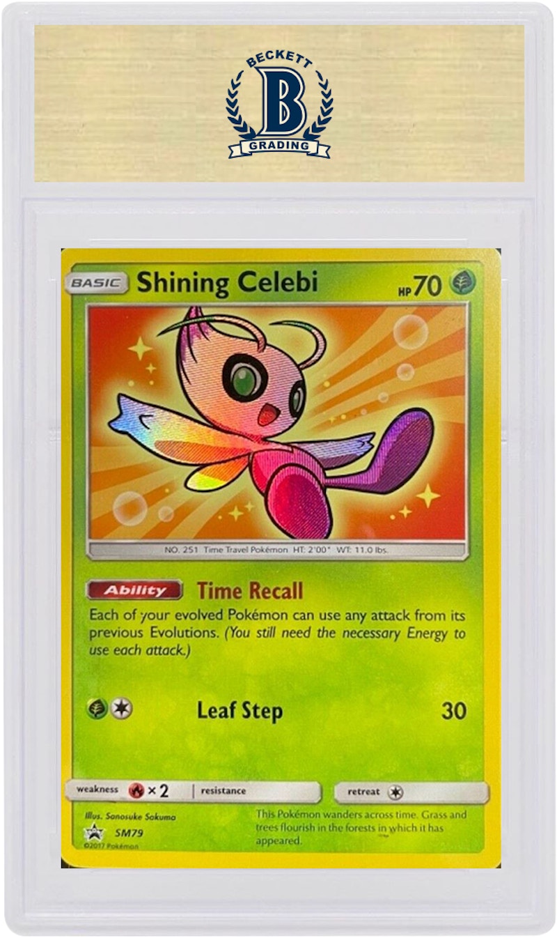 Shining Celebi 2017 Pokemon TCG Sun & Moon Black Star Promo #SM79 (PSA or BGS Graded)