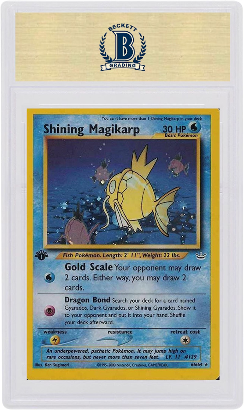Shining Magikarp 2001 Pokemon TCG Neo Revelation Holo 1st Edition #66 (PSA or BGS Graded)