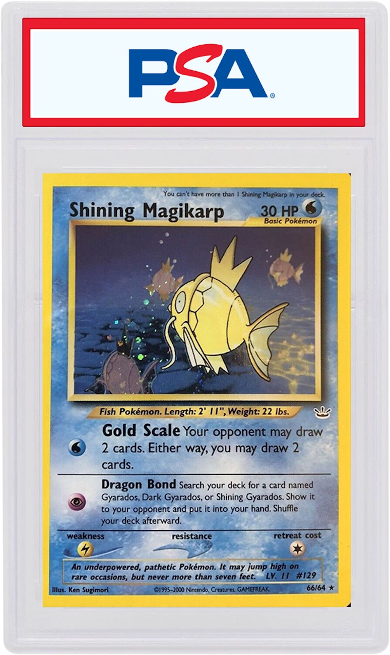 Shining Magikarp 2001 Pokemon TCG Neo Revelation Holo #66 (PSA or BGS Graded)