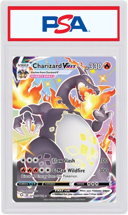 Shiny Charizard VMAX 2021 Pokemon TCG Sword & Shield Shining Fates Full Art #SV107/SV122 (PSA or BGS Graded)