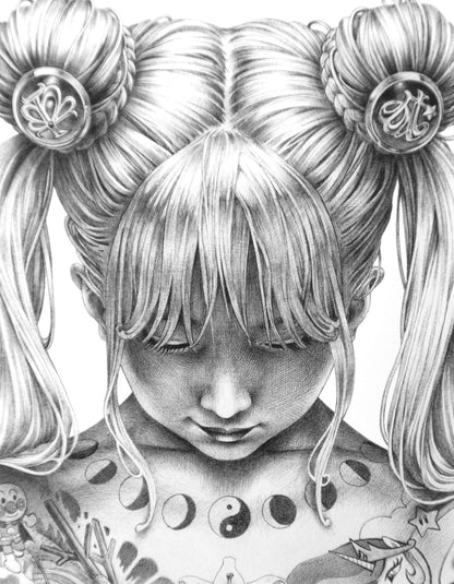 Shohei Heisei Mary Poster Black Grey