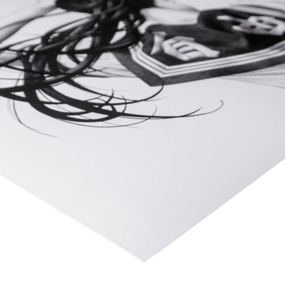 Shohei Whirlwind Poster Black Grey
